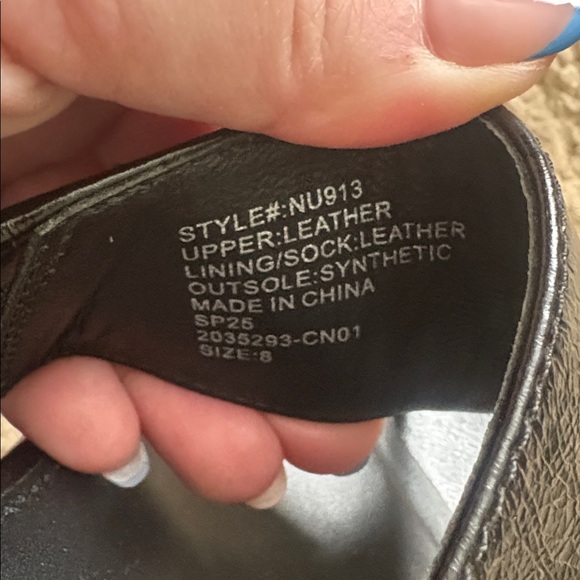 Madewell Deanna Thong 3" Wedge Heel Leather Sandal Black Sz 8 - Picture 7 of 7